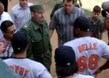 Fidel Castro and Albert Belle, 1999