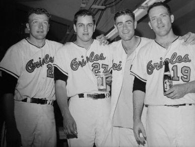 Moe Drabowsky, Wally Bunker, Jim Palmer, Dave McNally, 1966